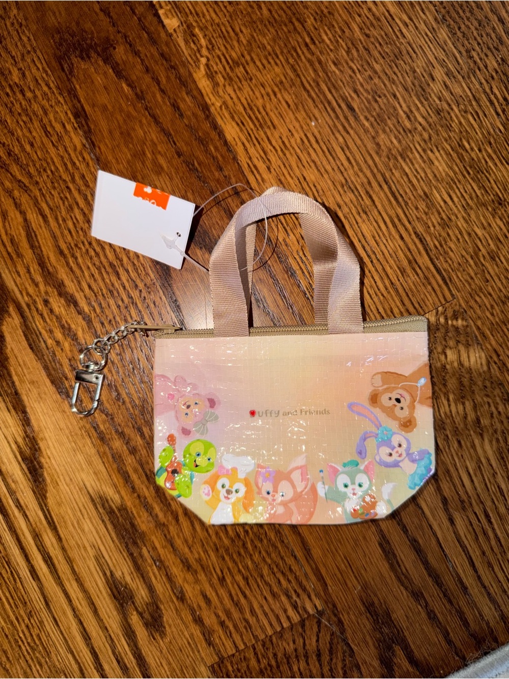 Disney DUFFY & FRIENDS Hong Kong Disneyland MINI Duffy & Friends Tote Keychain